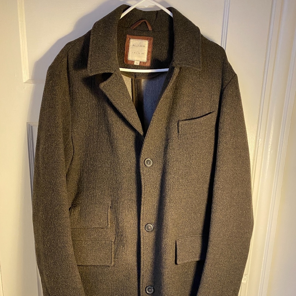 Billy Reid Astor Coat Men's Large Brown